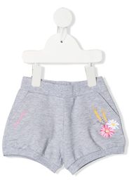 Monnalisa embroidered floral shorts - Grey