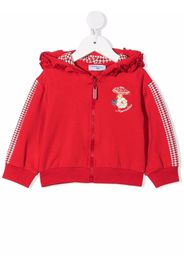 Monnalisa Winnie the Pooh appliqué hoodie - Red