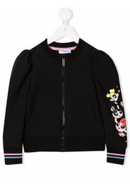 Monnalisa Powerpuff Girls zip-up bomber jacket - Black