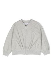 Monnalisa embroidered bomber jacket - Grey
