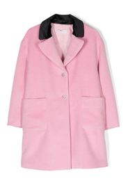 Monnalisa crystal-embellished single-breasted coat - Pink