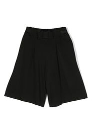 Monnalisa bow-detail wide-leg Bermuda shorts - Black