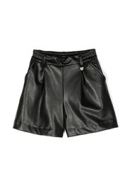 Monnalisa satin cotton shorts - Black