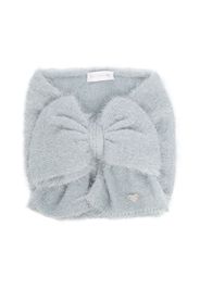 Monnalisa heart-charm pullover scarf - Grey