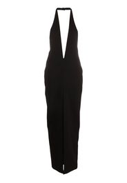 MONOT Cutout One Shoulder Maxi Dress in Black