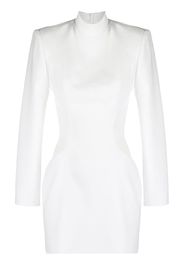 Mônot roll neck cut-out minidress - White