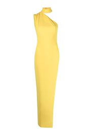 Mônot one-shoulder side-slit dress - Yellow