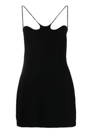 Mônot curvy-neckline minidress - Black