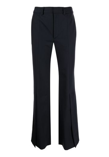 Monse sliced hem flared trousers - Blue