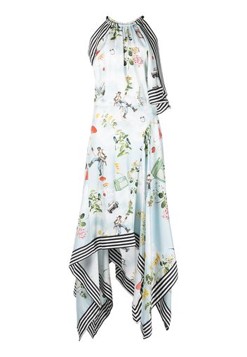 Monse mushroom-print scarf dress - Multicolour