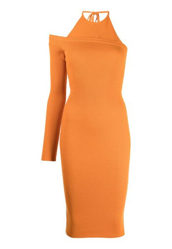 Monse asymmetric knitted dress - Orange