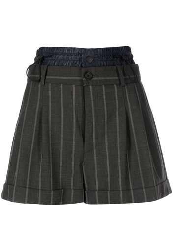 Monse stripe-print tailored shorts - Grey