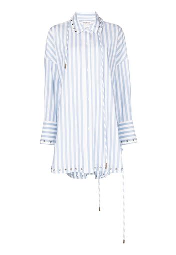 Monse stripe-pattern cotton shirt - Blue