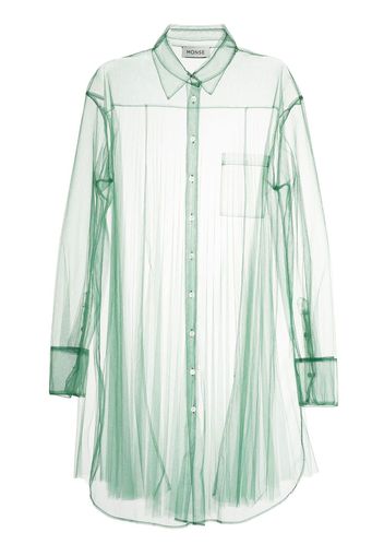 Monse semi-sheer shirt - Green