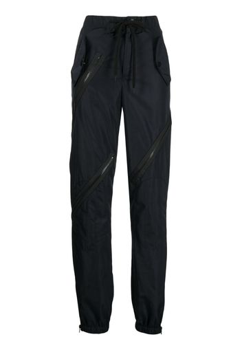 Monse multi-zip drawstring-waist trousers - Black