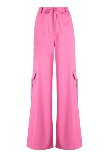 Monse high-waisted side-slit cargo trousers - Pink