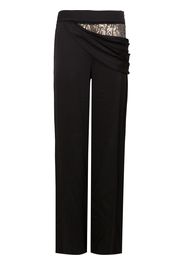 Monse sequin embellished draped trousers - Black