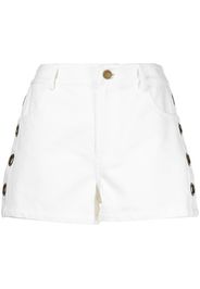 Monse Grommet denim shorts - White