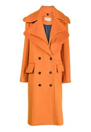 Monse double-collar double-breasted coat - Orange