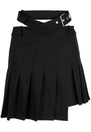 Monse pleated asymmetric mini skirt - Black