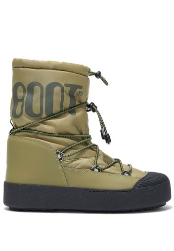 Moon Boot logo-print detail snow boots - Green