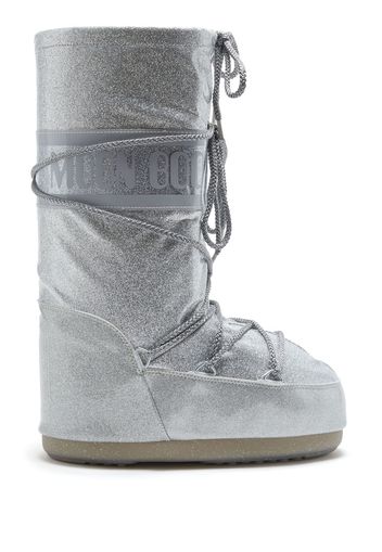 Moon Boot Icon Glitter snow boots - Silver