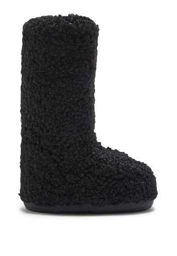 Moon Boot Icon faux-curly boots - Black