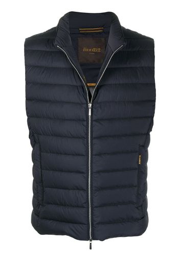 padded zip-up gilet