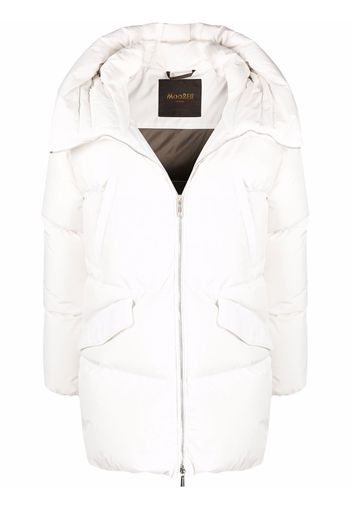 Moorer feather-down padded jacket - White