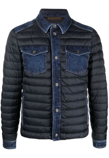 Moorer Crespi padded shirt jacket - Blue