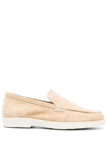 Moorer slip-on suede loafers - Neutrals