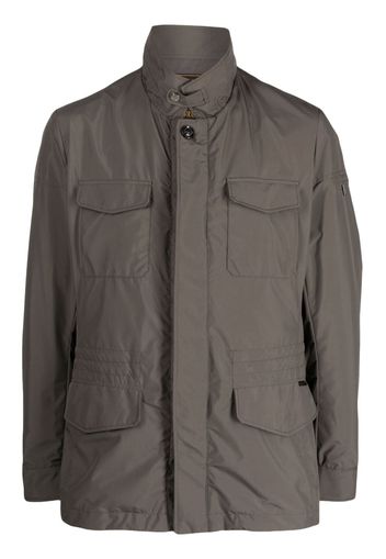 Moorer Ezio-STP funnel-neck padded jacket - Grey