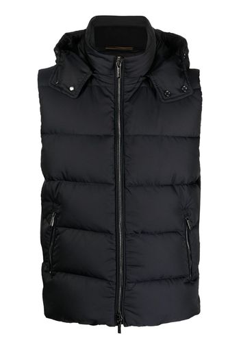 Moorer Fire-WK zip-up padded gilet - Blue