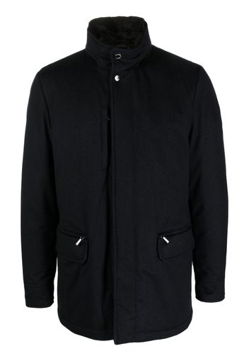 Moorer high-neck padded jacket - Blue