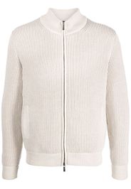 Moorer ribbed knit virgin wool jumper - Neutrals