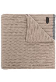 Moorer ribbed-knit cashmere scarf - Neutrals