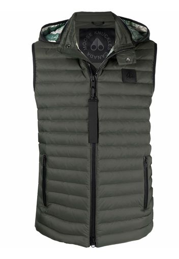 Moose Knuckles Riggin hooded down gilet - Green