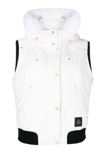 Moose Knuckles Liberty hooded padded vest - White