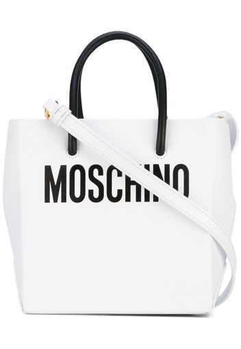 Moschino cross-body mini shopper bag - White