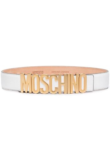 logo-embellished leather belt