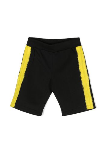 Moschino Kids logo-print shorts - Black