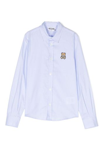 Moschino Kids Teddy Bear cotton shirt - Blue