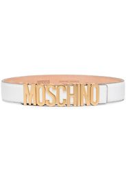 logo-embellished leather belt