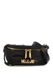 Moschino logo plaque belt bag - Black