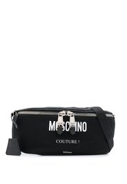 Moschino logo print belt bag - Black