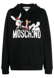 Moschino Bugs Bunny print hoodie - Black