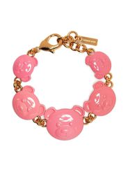 Moschino teddy bear link bracelet - Pink