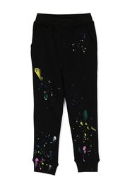 Mostly Heard Rarely Seen 8-Bit Louis paint-splatter track pants - Black