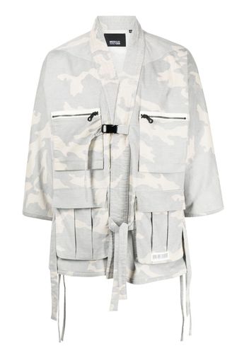 Mostly Heard Rarely Seen corduroy camouflage jacket - White
