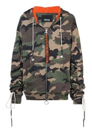 Mostly Heard Rarely Seen camouflage zip-up hoodie - Green